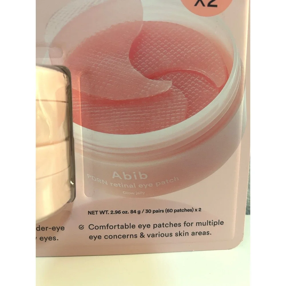 Abib PDRN Retinal Glow Jelly Eye Patch 2 Pack 120ct New!